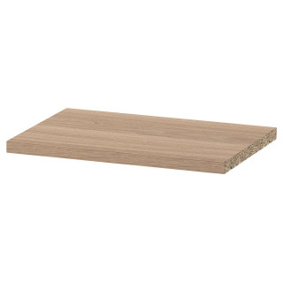 Półka BILLY: jasny dąb, prostokątna, drewniana, minimalistyczny design.